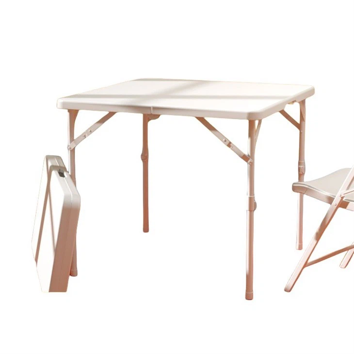 Portable Garden White Plastic Folding Table